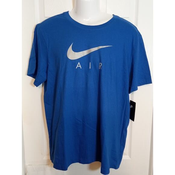 NWT Nike Air Men's T-Shirt Blue Size Large - Picture 1 of 5
